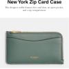 image:imageRefined Calf Leather New York Zip Card CaseB4SAGE