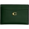 image:imageCoach Womens Refined Leather Card CaseB4HUNTER GREEN