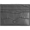 image:imageFlat Card Case in Embossed CrocCharcoal