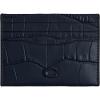 image:imageFlat Card Case in Embossed CrocDeep Blue