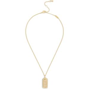 image:imageCOACH Jewelry Womens Signature Lucite Hangtag Pendant Necklace
