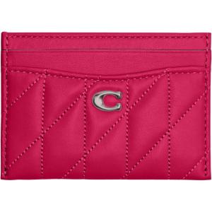 image:imageCoach Womens Refined Leather Card CaseDragonfruit