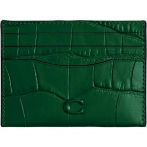 image:imageFlat Card Case in Embossed CrocIVY