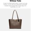image:imageCOACH Polished Pebble Leather Willow Tote Dark Stone