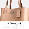 image:imageCOACH womens Embossed Croc Willow Tote 24Buff