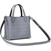 image:imageCOACH womens Embossed Croc Willow Tote 24GreyBlue Multi