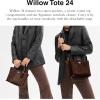 image:imageCOACH womens Embossed Croc Willow Tote 24Maple