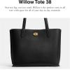 image:imageCOACH womens Polished Pebble Leather Willow Tote 38Black