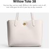 image:imageCOACH womens Polished Pebble Leather Willow Tote 38Chalk