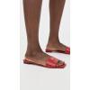 image:imageCOACH womens Sculpted C Flat SandalBlackCrimson TintGreen Glow