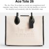 image:imageCoach Womens Canvas Ace Tote 26 Salt StoneBlack