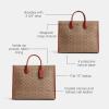 image:imageCoach Womens Signature Canvas Ace Tote 30 Tan Rust