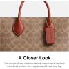 image:imageCoach Womens Signature Canvas Ace Tote 30 Tan Rust