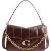 image:imageCOACH Womens Quilted Glazed Leather Chain Tabby Shoulder BagB4Maple
