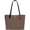 image:imageCoach Womens Polished Pebble Leather Willow ToteDark Stone