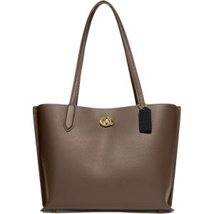 image:imageCOACH Polished Pebble Leather Willow Tote Dark Stone