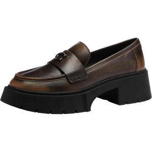 image:imageCOACH Womens Leah Platform LoafersLoved LeatherBlack
