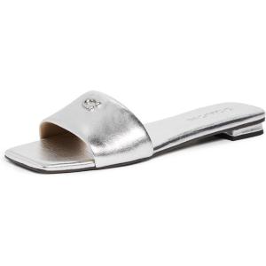 image:imageCOACH Womens Sculpted C Flat SandalsSilver