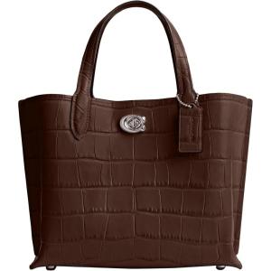 image:imageCOACH womens Embossed Croc Willow Tote 24Maple
