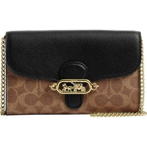 image:imageCoach Chain CrossbodyTanBlack