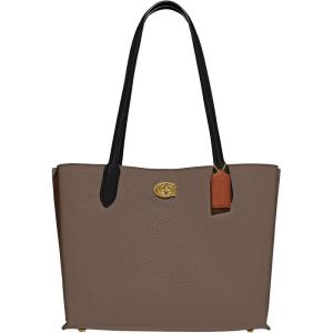 image:imageCoach Womens Polished Pebble Leather Willow ToteDark Stone