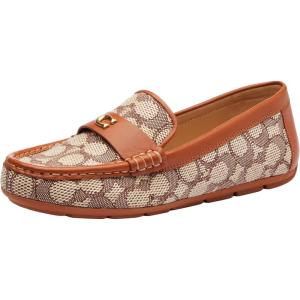 image:imageCoach Womens Sculpted C Driver in Signature DenimCocoaBurnished Amber