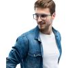 image:imageCOACH mens Hc6251u Universal Fit Rectangular Prescription Eyewear FramesTransparent Blue