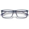 image:imageCOACH mens Hc6251u Universal Fit Rectangular Prescription Eyewear FramesTransparent Blue