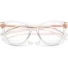 image:imageCOACH womens Hc6234u Universal Fit Square Prescription Eyewear FramesTransparent Clear
