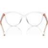 image:imageCOACH womens Hc6234u Universal Fit Square Prescription Eyewear FramesTransparent Clear