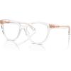 image:imageCOACH womens Hc6234u Universal Fit Square Prescription Eyewear FramesTransparent Clear