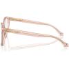 image:imageCOACH womens Hc6234u Universal Fit Square Prescription Eyewear FramesTransparent Dusty RoseDemo Lens