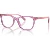 image:imageCOACH womens Hc6235f Low Bridge Fit Square Prescription Eyewear FramesTransparent Amethyst