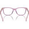 image:imageCOACH womens Hc6235f Low Bridge Fit Square Prescription Eyewear FramesTransparent Amethyst