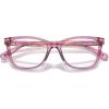 image:imageCOACH womens Hc6235f Low Bridge Fit Square Prescription Eyewear FramesTransparent Amethyst