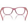 image:imageCOACH womens Hc6235f Low Bridge Fit Square Prescription Eyewear FramesTransparent Oxblood