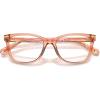 image:imageCOACH womens Hc6235f Low Bridge Fit Square Prescription Eyewear FramesTransparent SaddleDemo Lens