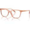image:imageCOACH womens Hc6235f Low Bridge Fit Square Prescription Eyewear FramesTransparent SaddleDemo Lens