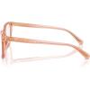 image:imageCOACH womens Hc6235f Low Bridge Fit Square Prescription Eyewear FramesTransparent SaddleDemo Lens