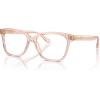 image:imageCOACH womens Hc6242f Low Bridge Fit Square Prescription Eyewear FramesTransparent Dusty RoseDemo Lens