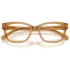 image:imageCOACH womens Hc6257u Universal Fit Square Prescription Eyewear FramesMilky Amber  Demo Lens