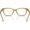 image:imageCOACH womens Hc6257u Universal Fit Square Prescription Eyewear FramesMilky Amber  Demo Lens