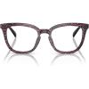 image:imageCOACH womens Hc6222u Universal Fit Square Prescription Eyewear FramesRuby Pearl Signature C