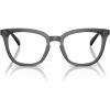 image:imageCOACH womens Hc6222u Universal Fit Square Prescription Eyewear FramesTransparent GreyDemo Lens