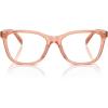 image:imageCOACH womens Hc6235f Low Bridge Fit Square Prescription Eyewear FramesTransparent SaddleDemo Lens