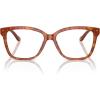 image:imageCOACH womens Hc6242f Low Bridge Fit Square Prescription Eyewear FramesCaramel TortoiseDemo Lens