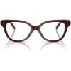 image:imageCoach Womens Hc6247u Universal Fit Square Prescription Eyewear FramesMilky BurgundyDemo Lens