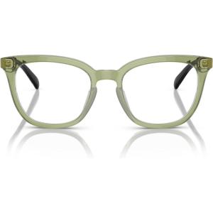 image:imageCOACH womens Hc6222u Universal Fit Square Prescription Eyewear FramesTransparent Green HopperDemo Lens