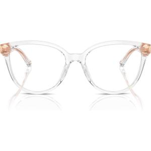 image:imageCOACH womens Hc6234u Universal Fit Square Prescription Eyewear FramesTransparent Clear