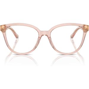 image:imageCOACH womens Hc6234u Universal Fit Square Prescription Eyewear FramesTransparent Dusty RoseDemo Lens
